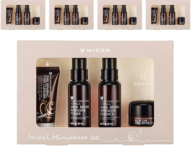 미즈온 스네일 리페어 라인 미니어쳐 여행용 4종 세트, 5세트 - 쿠팡