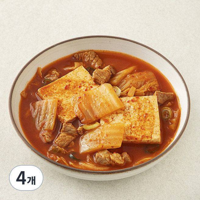집반찬연구소 한돈돼지김치찌개, 650g, 4개