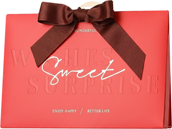 MR.BEAN&AFEI 豆豆先生與他的阿肥 法絨緋色10入手提濾掛咖啡禮盒 含手提圈 綜合, 10g, 10包, 1盒