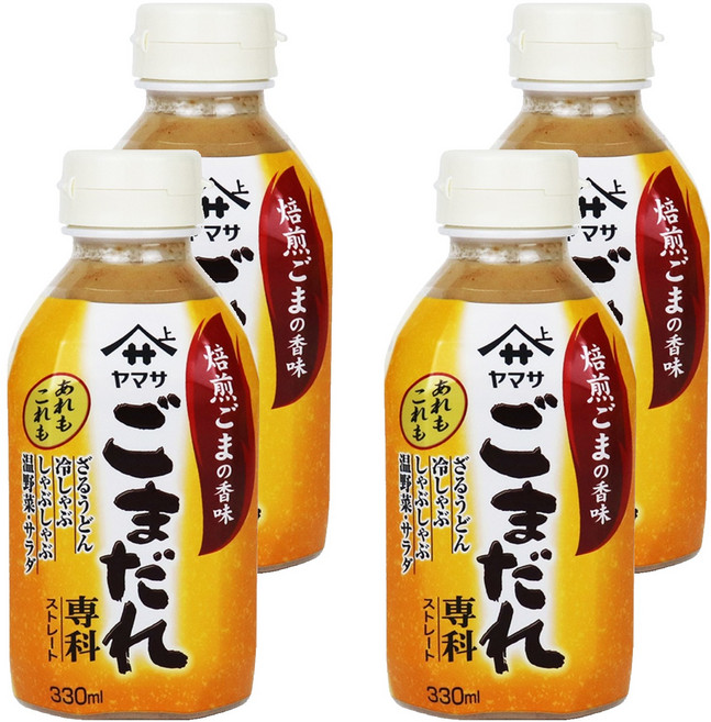 야마사 참깨소스, 330ml, 4개