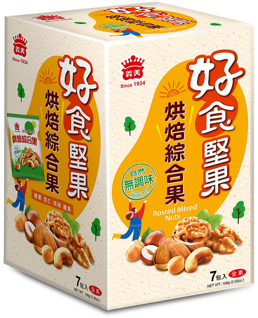 義美 烘焙綜合果, 168g, 1盒