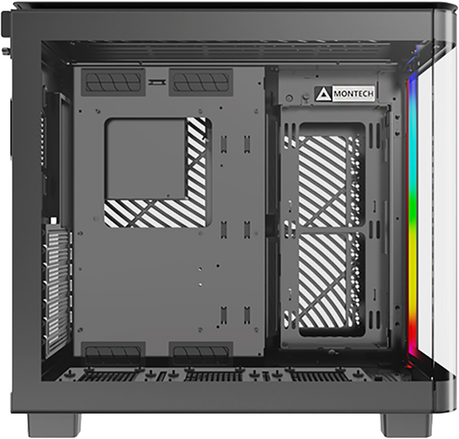 MONTECH 君主 電腦機殼, KING 95 PRO BLACK, 1個