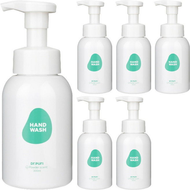 닥터퓨리 거품형 핸드워시 파우더향, 300ml, 6개