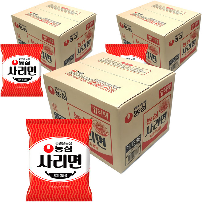 농심 사리면 110g, 120개