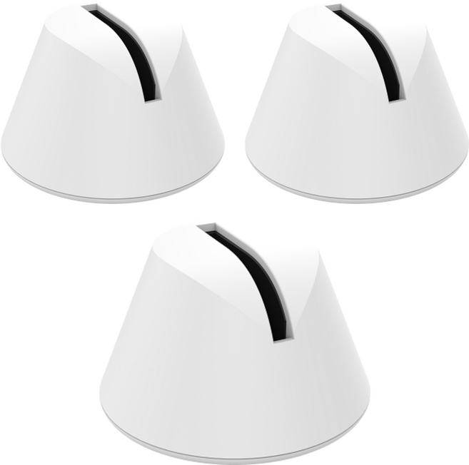 아이링 도크 스마트링 차량용 거치대, 3세트, 화이트