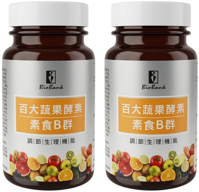 BioBank 大金宏醫 百大蔬果酵素素食B群, 30顆, 2瓶
