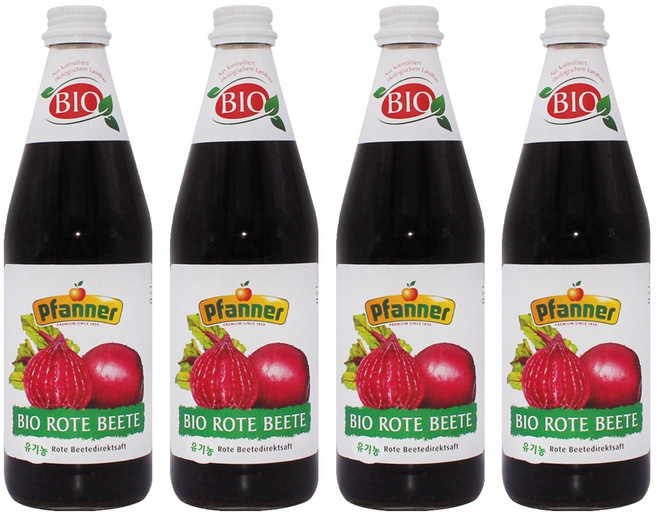 Pfanner 甜菜根汁, 500ml, 4個