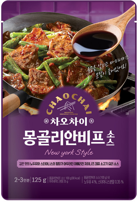 차오차이 몽골리안비프 소스, 125g, 1개