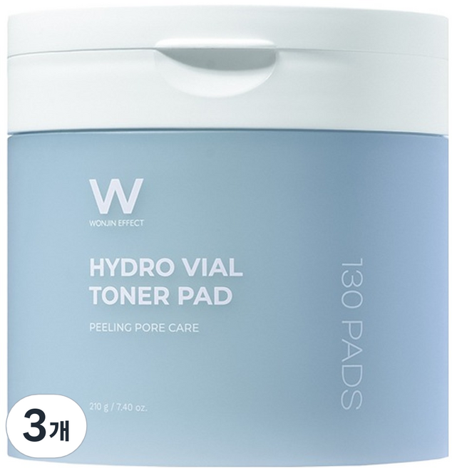 원진이펙트 하이드로 바이알 토너패드 210g, 130개입, 3개