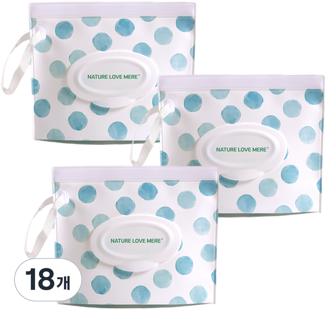 네이쳐러브메레 건티슈 소분 파우치, 18개, 워터드롭