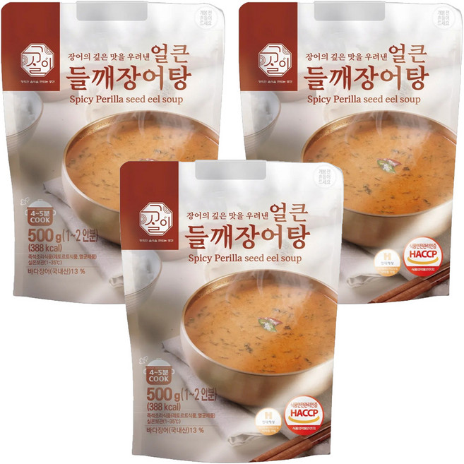 설국 얼큰들깨 장어탕, 500g, 3개