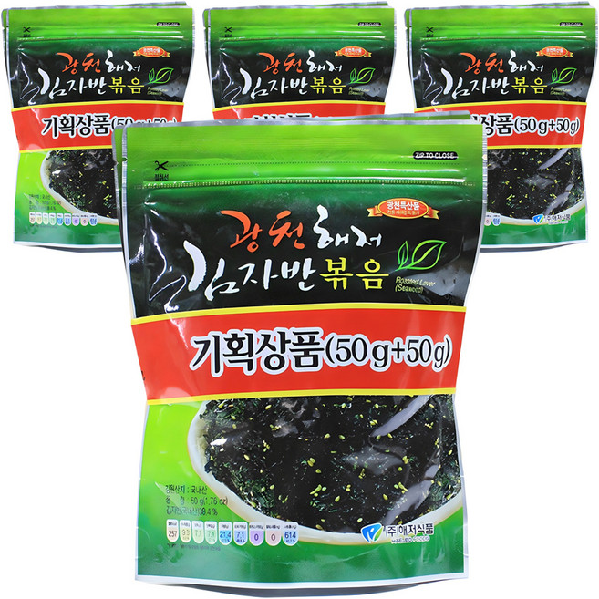 광천해저김 김자반 볶음, 50g, 8개