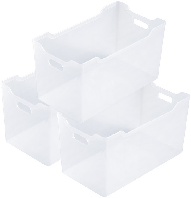 이지앤프리 국산 코지 키친 수납 트레이, 투명, 3개