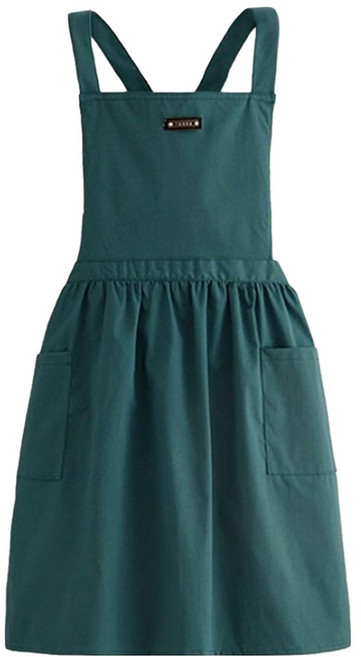 Orsetto 透氣防水面料荷葉邊圍裙, 1個, 綠色
