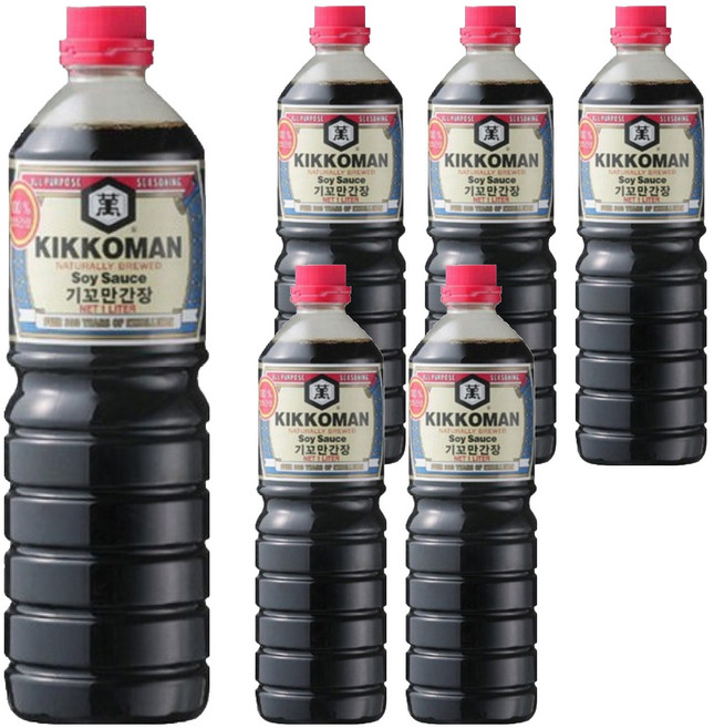 기꼬만 양조간장, 1L, 6개