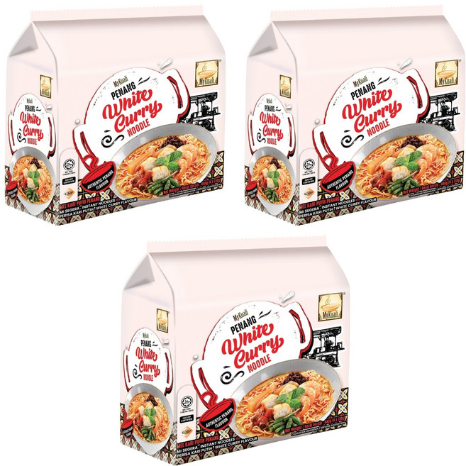 MyKuali 檳城 白咖哩風味麵 110g, 12包