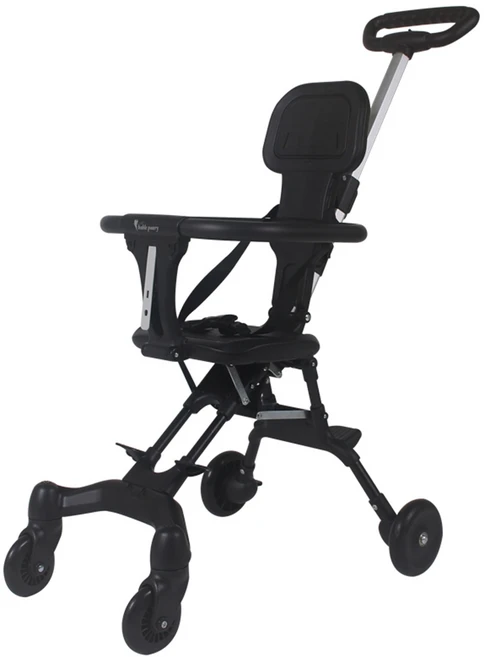 베이블퓨어리 트라이크 유모차 T2, 블랙 - 쿠팡