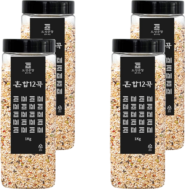 도정공장 혼합 12곡, 1kg, 4개