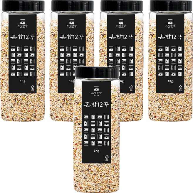 도정공장 혼합 12곡, 1kg, 5개