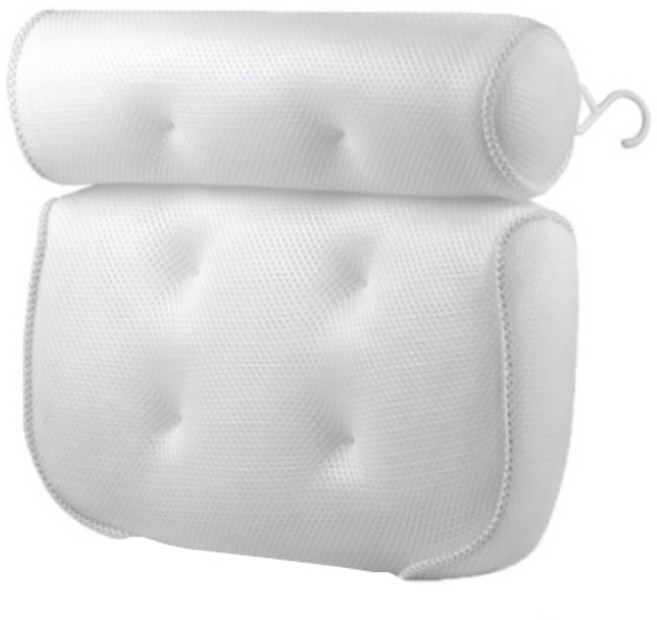 바로 등받이 반신욕 베개, 1개, 화이트
