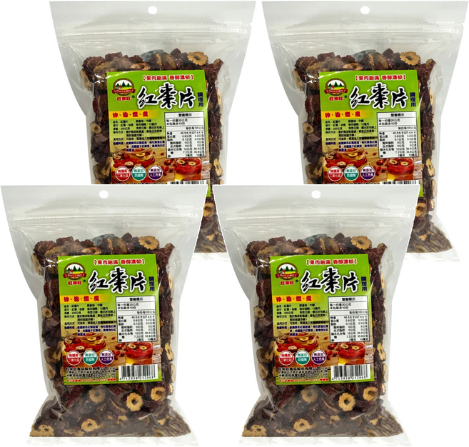 WON LAI WON 旺來旺 紅棗片, 200g, 4包