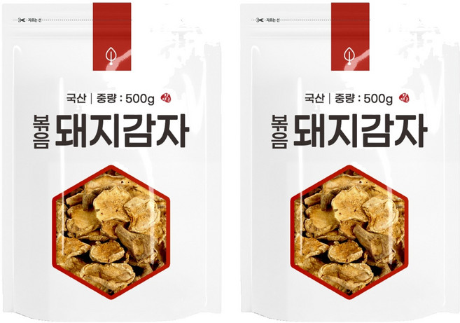 자연초 볶음 돼지감자, 500g, 2개