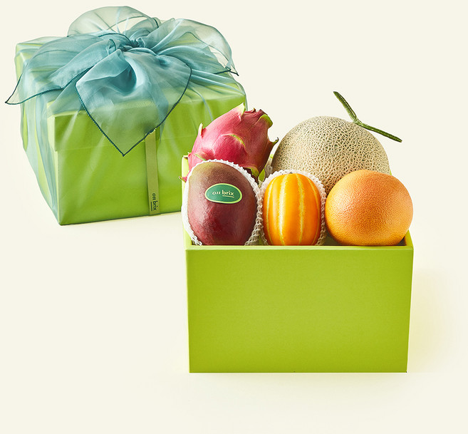 온브릭스 과일 5종 옐로우그린 1호 + 보자기, 1개