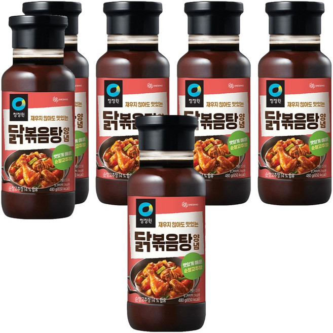 청정원 닭볶음탕양념, 480g, 6개