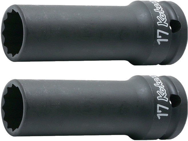 코켄 1/2 임팩세미롱소켓 14306X 12각 19mm 아시바용, 2개