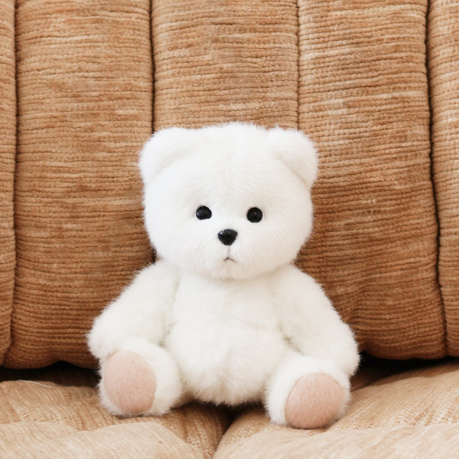 테디테일즈 레나베어 인형 XS, 15cm, 화이트, 1개