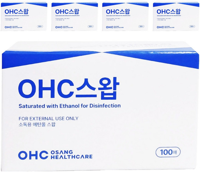 에이치엘비 OHC 스왑 알콜솜, 100매입, 5개