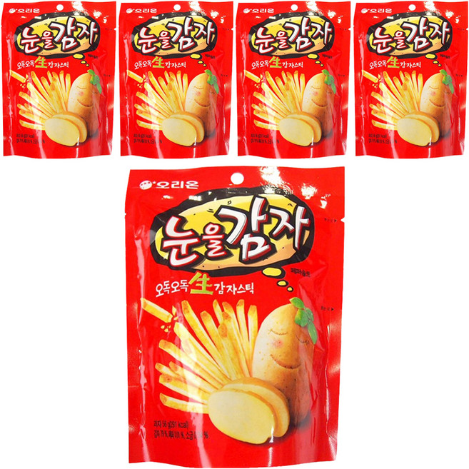 오리온 눈을감자, 56g, 5개