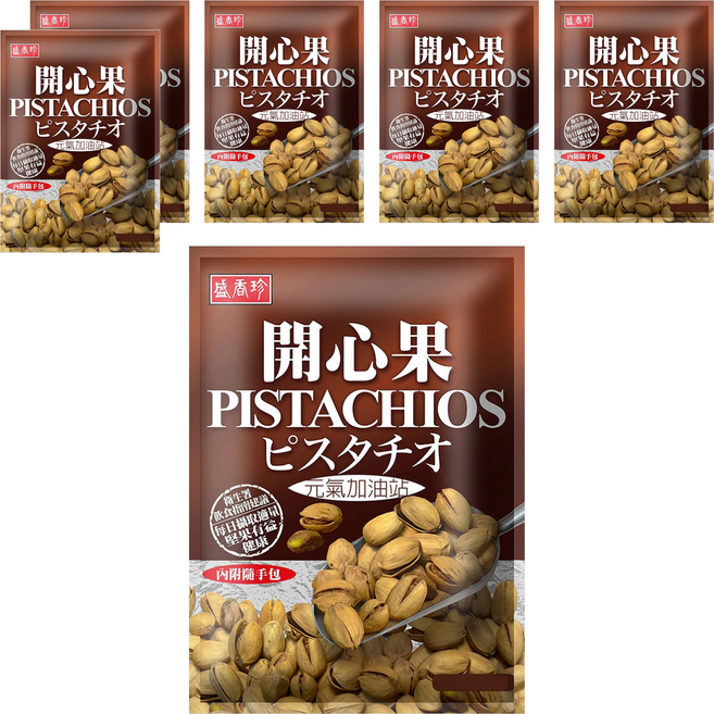 盛香珍 開心果, 80g, 6包