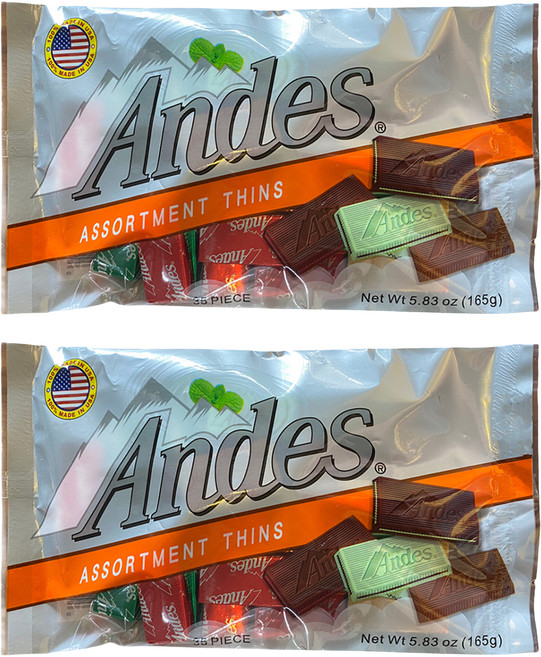 Andes 安迪士 綜合可可薄片 35片, 165g, 2包