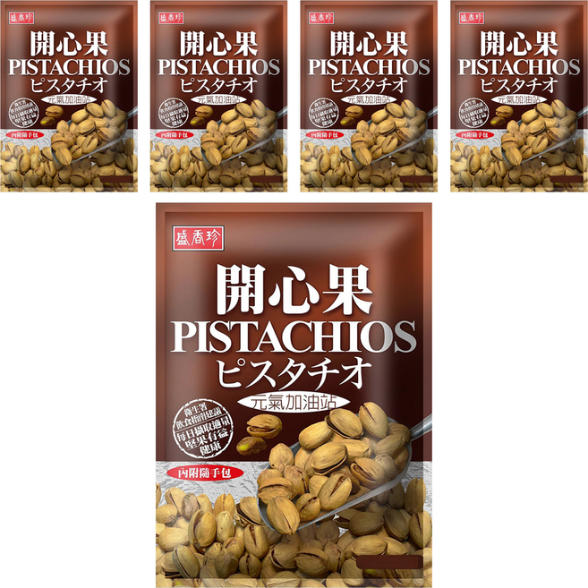 盛香珍 開心果, 80g, 5包