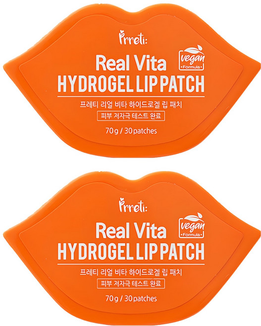 Prreti Real Vita 水凝膠唇膜 集中保濕 營養供給 角質護理, 30片, 2盒