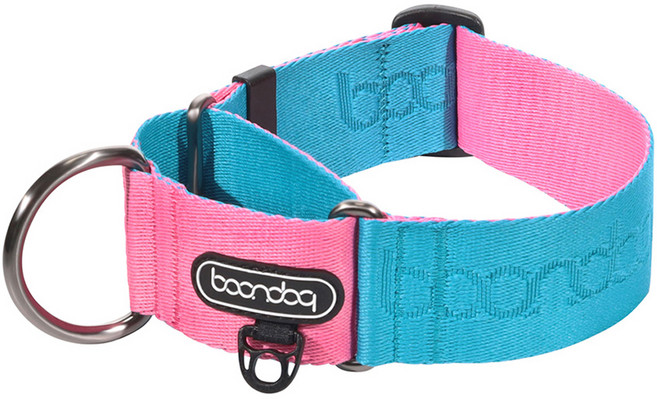 분독 마틴게일 와이드 목줄, 아쿠아핑크, 1개