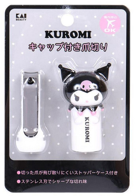 KAI 貝印 BEAUTY 指甲刀 附造型套, 庫洛米 Kuromi, 1個