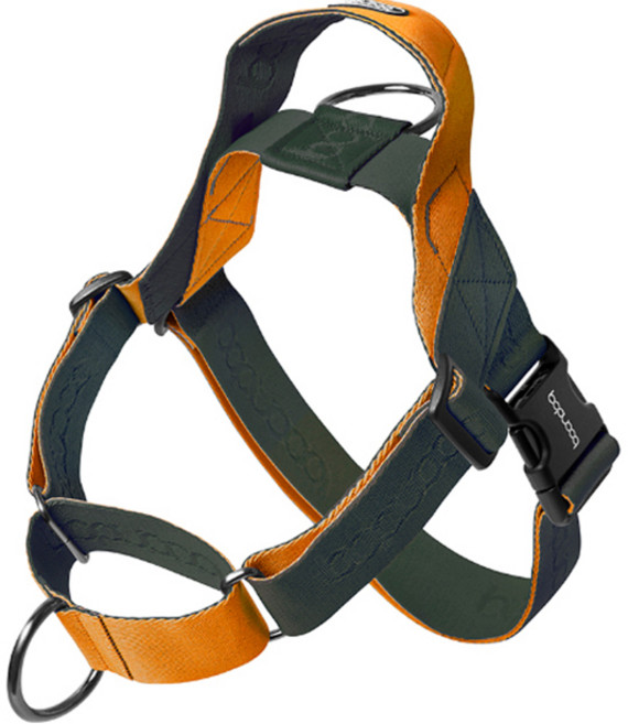 분독 강아지 0109 마틴게일 하네스, 카키오렌지, 1개