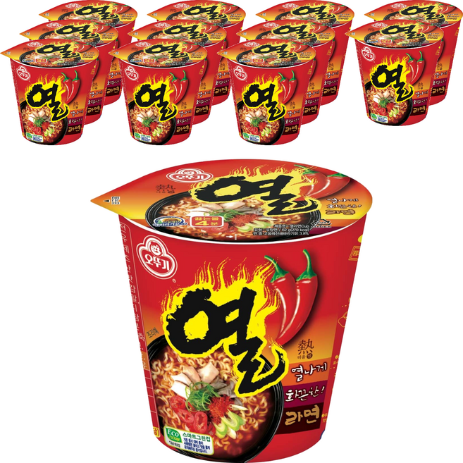 오뚜기 열라면 62g, 12개
