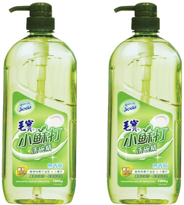 毛寶 小蘇打洗碗精, 1kg, 2瓶
