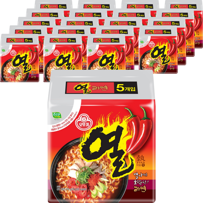 오뚜기 열라면 120g, 100개