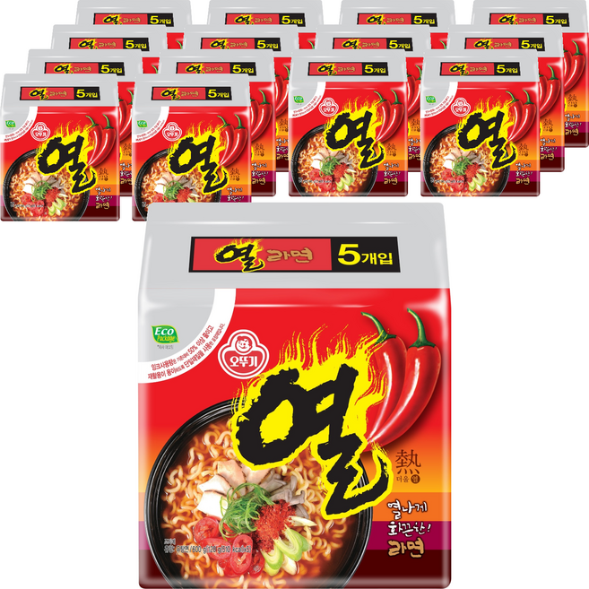 오뚜기 열라면 120g, 75개
