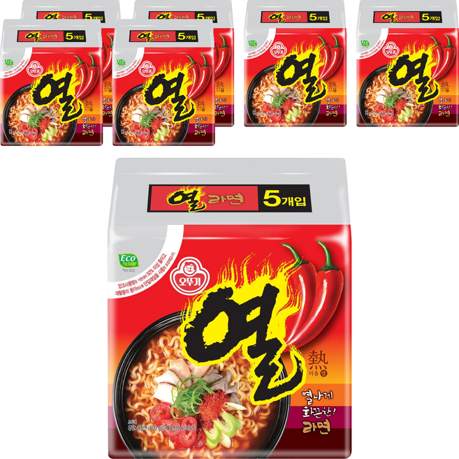 오뚜기 열라면 120g, 35개