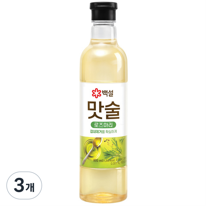 백설 맛술 로즈마리, 800ml, 3개