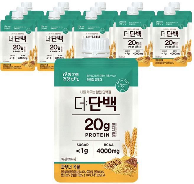 더단백 파우더 곡물 프로틴, 32g, 14개