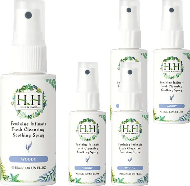 HH 草本新淨界 私密潔淨舒緩噴霧 悠然木質, 50ml, 5件
