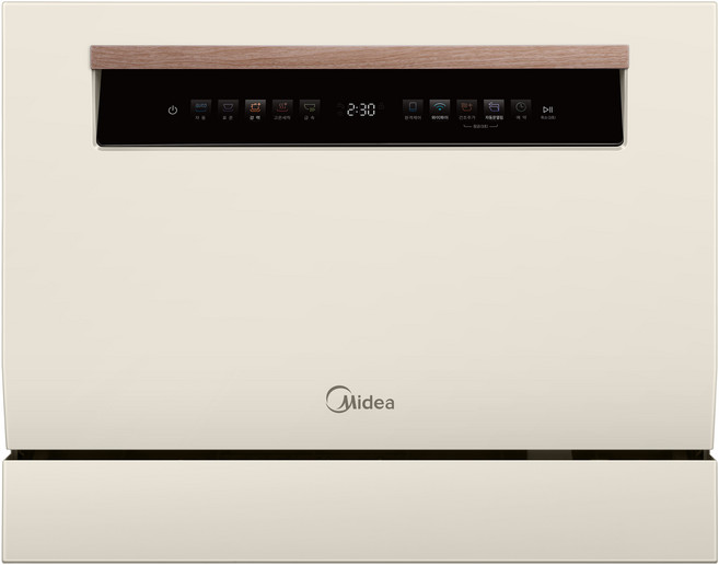 마이디어 카운터탑 앱연동 자동문열림 식기세척기 6인용, 아이보리, MDWTT0608(A)-KR, 방문설치