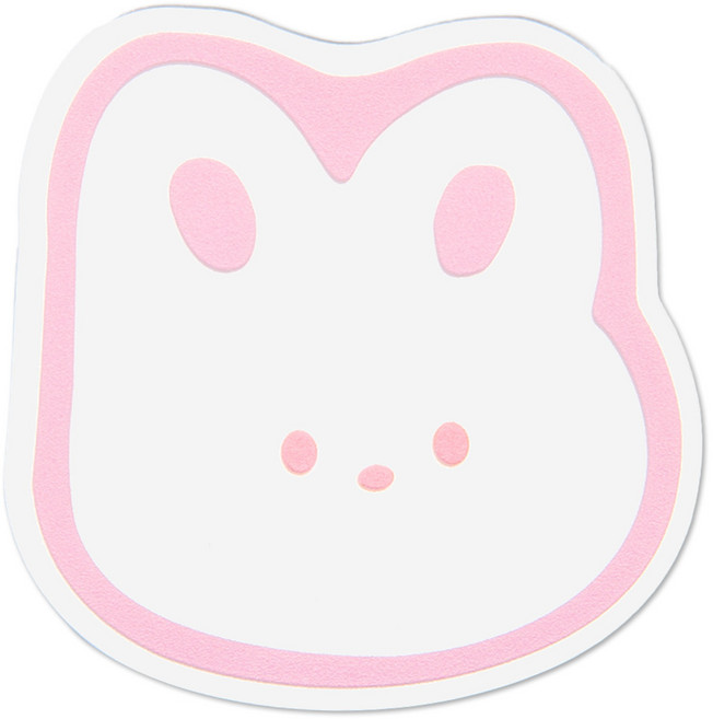 구스페리 동물 미러 스마트톡, 05 핑크토깽이, 1개