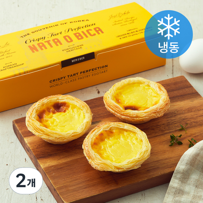 프레시오늘 나따오비까 페스츄리 에그타르트 클래식 3개입 (냉동), 150g, 2개